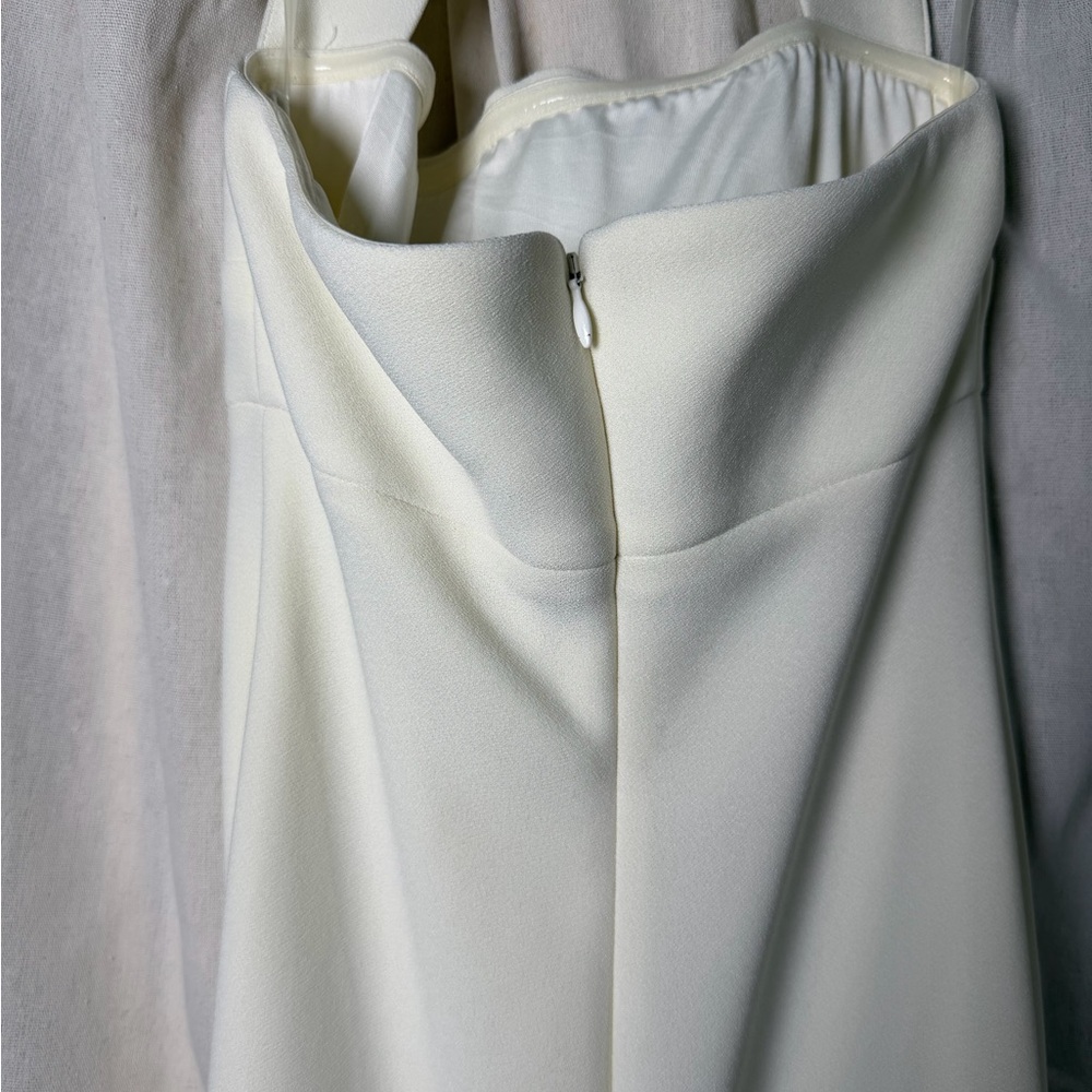 Aritiza Cream Halter Midi Dress - Sleeveless Elegant Style - Picture 5 of 8